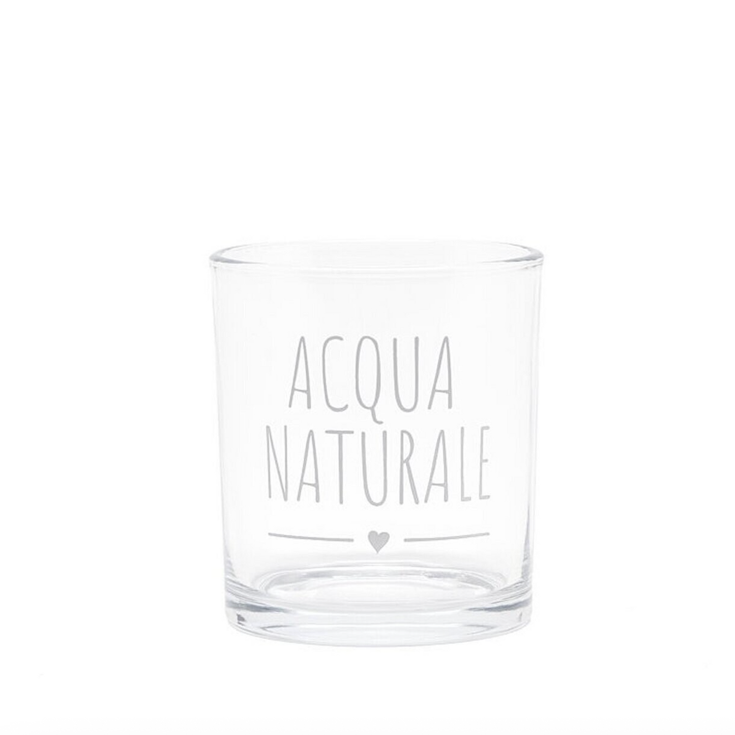 Set 6 bicchieri decoro "acqua naturale"