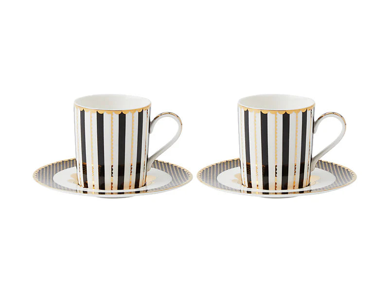 Set di 2 tazze e piattini Regency Demi di Teas & C