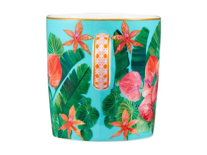 Teas & C's Tropicana Set 2 tazze caffè blu con piattino