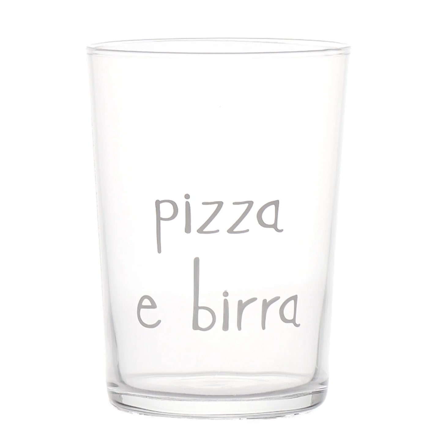Set 6 Bicchieri birra decoro Pizza e Birra