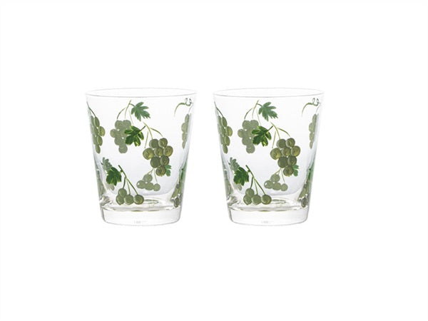 Set bicchieri di frutta dipinti a mano