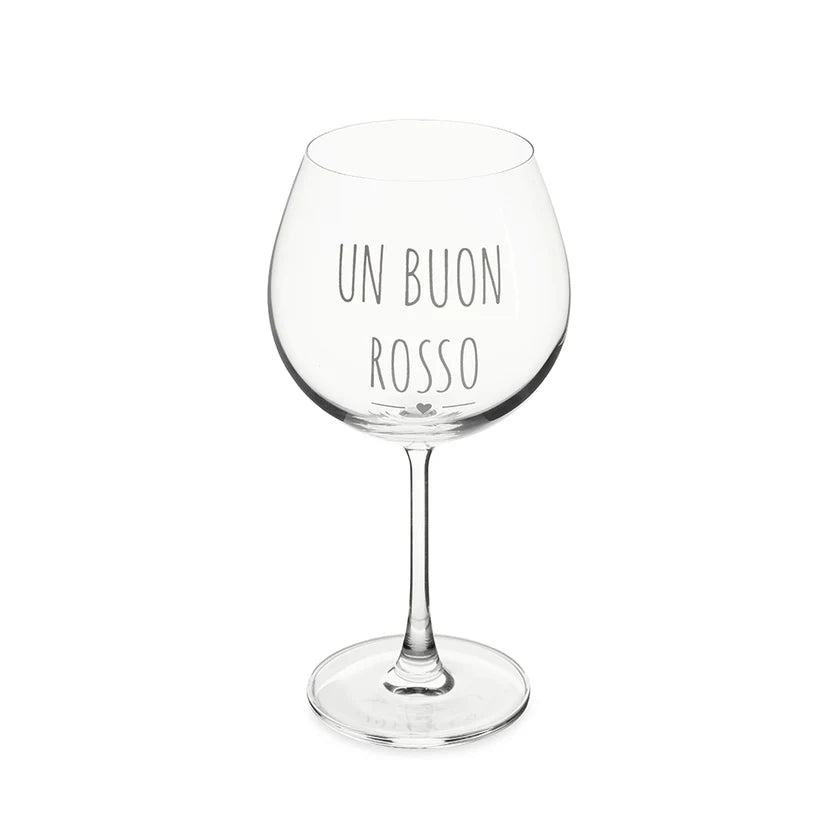Set 2 calici vino "Un Buon Rosso"