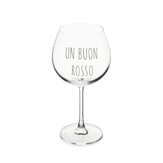 Set 2 calici vino "Un Buon Rosso"