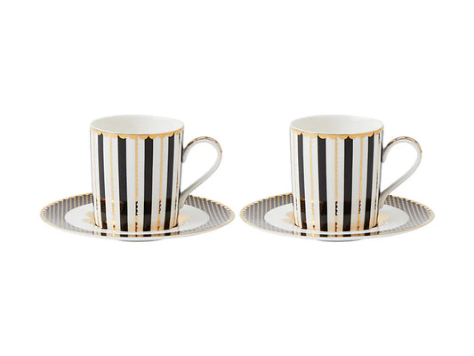 Set di 2 tazze e piattini Regency Demi di Teas & C